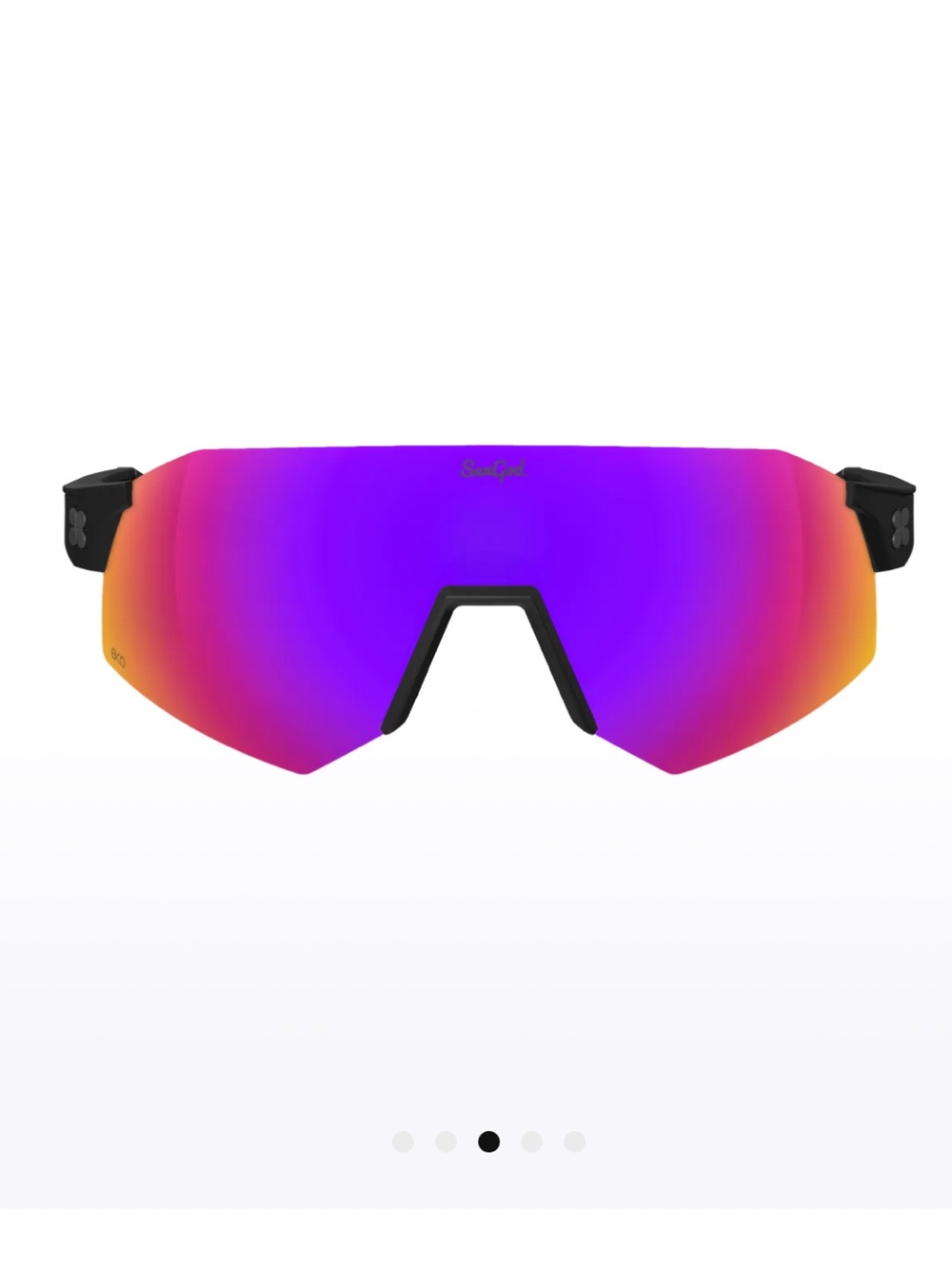 Sungod Ultra sunglasses NEW black / purple 8KO lenses